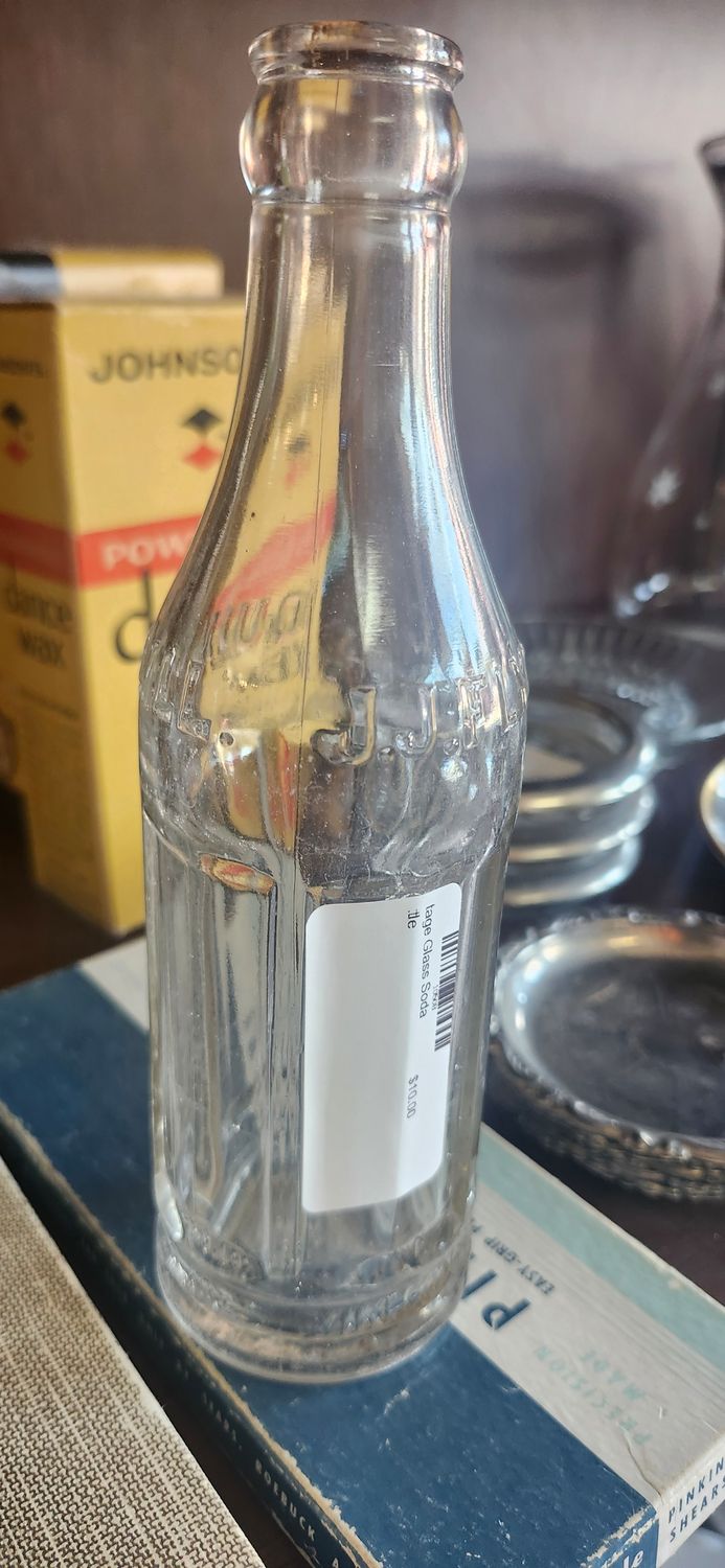 Vintage Glass Soda Bottle