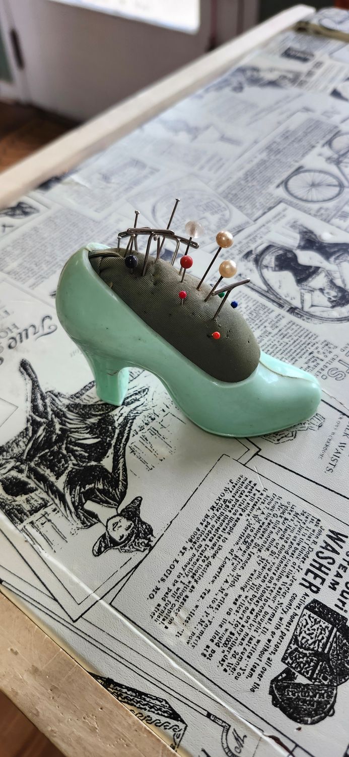 4 " Vintage Pin Cushion Shoe