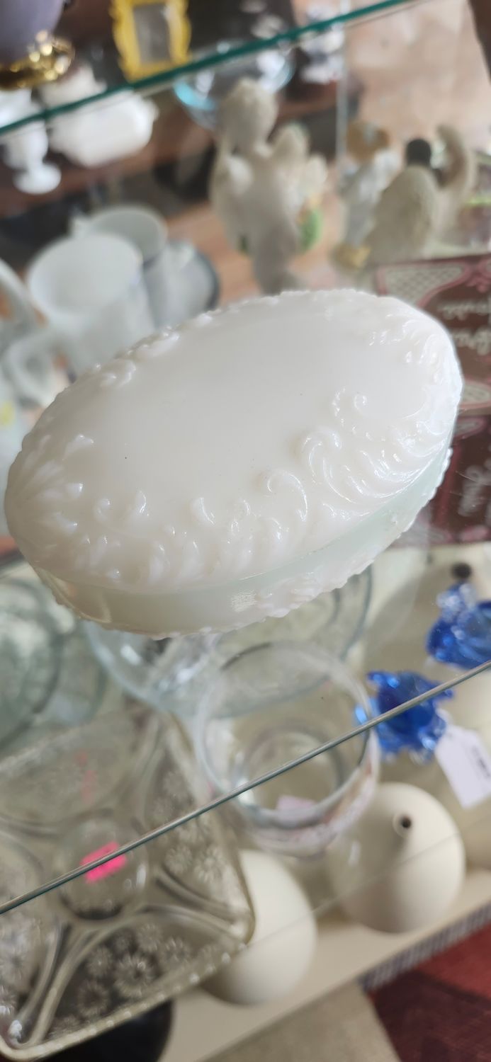 Milk Glass Trinket