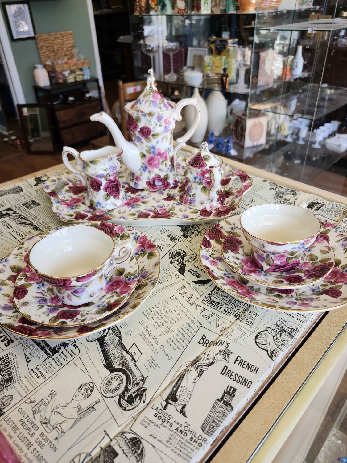 Rose Chintz Tea set
