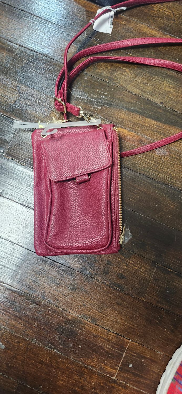 Red Handbag Leather