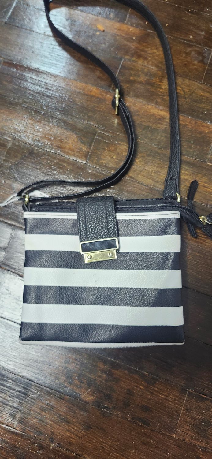 Stripe Black and White bag