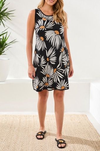 Reversible Print A-Line Dress