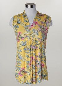 Slvless Floral/Butterfly Tank