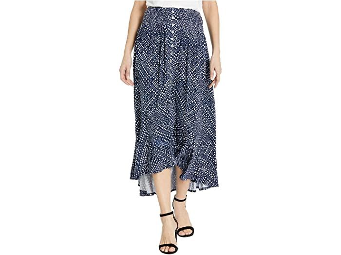Pull On Skirt w/Smocking Waistband