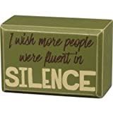 Box Sign - Silence