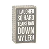 Gray Box Sign - Tears Ran Down