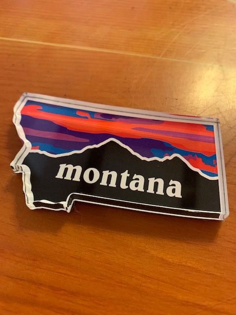 Montana Magnet - sunset/state