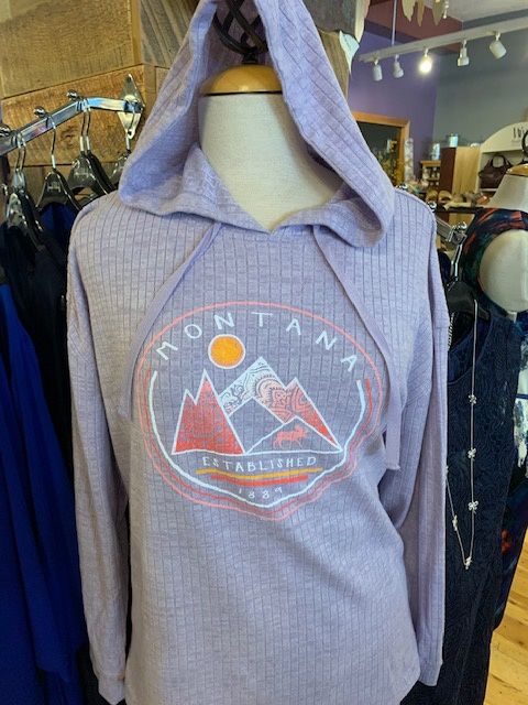 Montana Ribbed Hoodie - Mtn/Moose