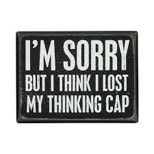 Box Sign - Thinking Cap