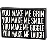 Box Sign - Make Me Grin
