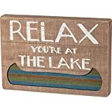 Slat Box Sign - Relax