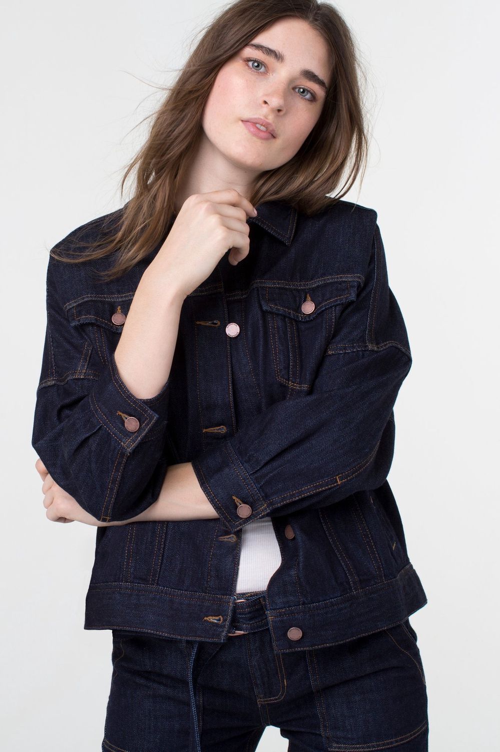 Denim Shoulder Jean Jacket