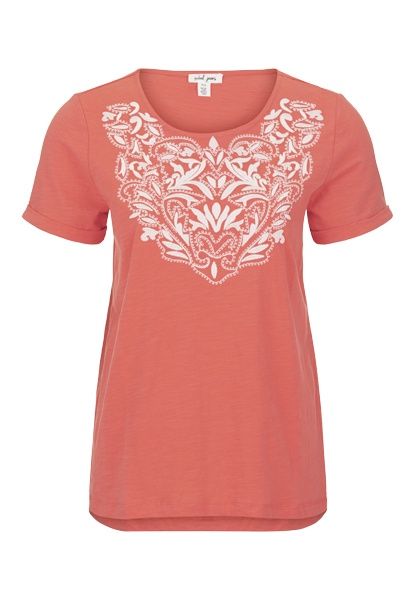 S/S Embroidered Top