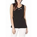 Sleeveless Top w/Notch Collar