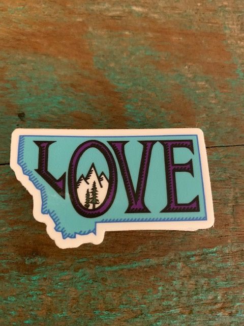 Mini Montana Sticker - Love