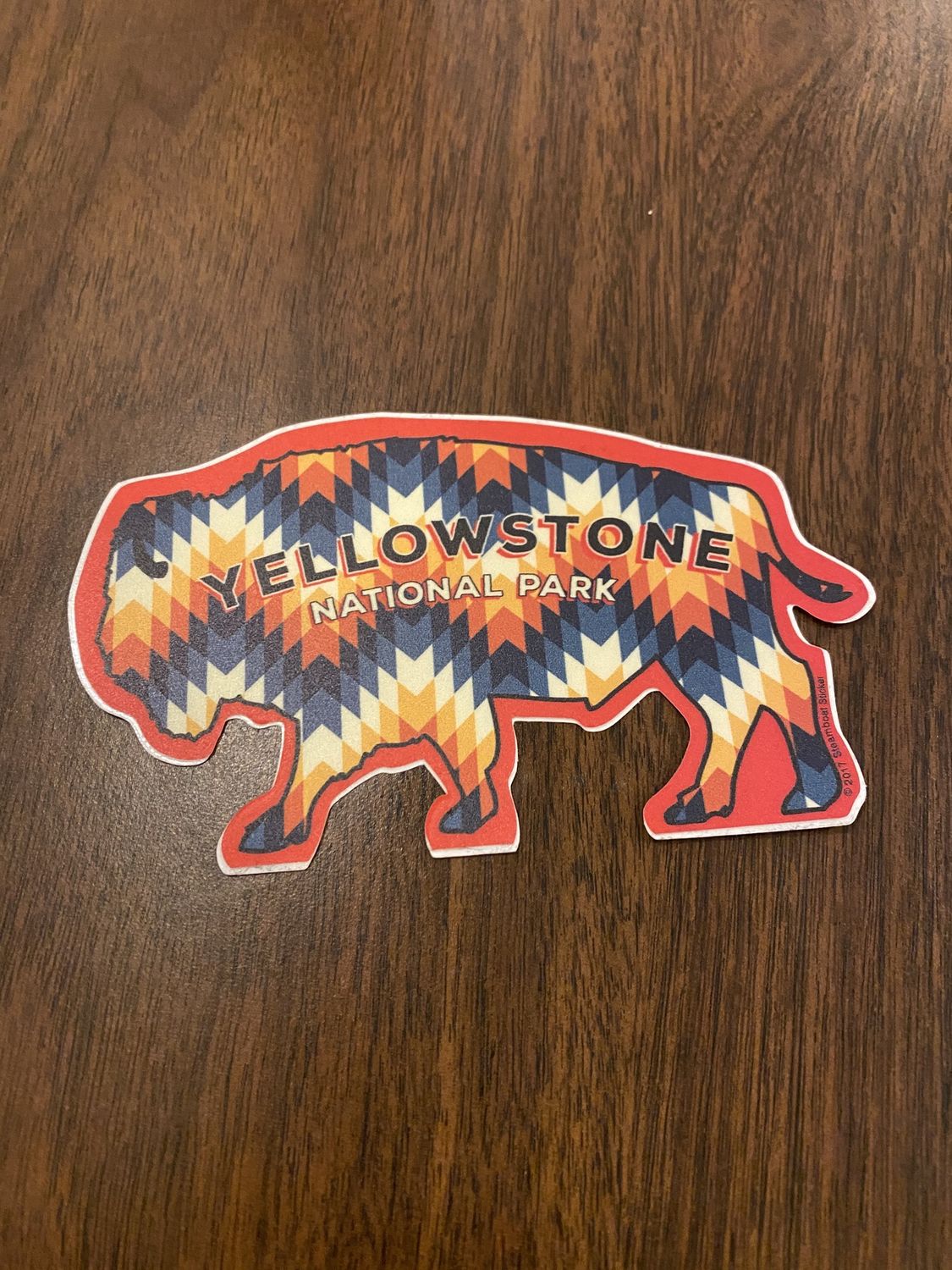 Montana Sticker - Patterned Buffalo