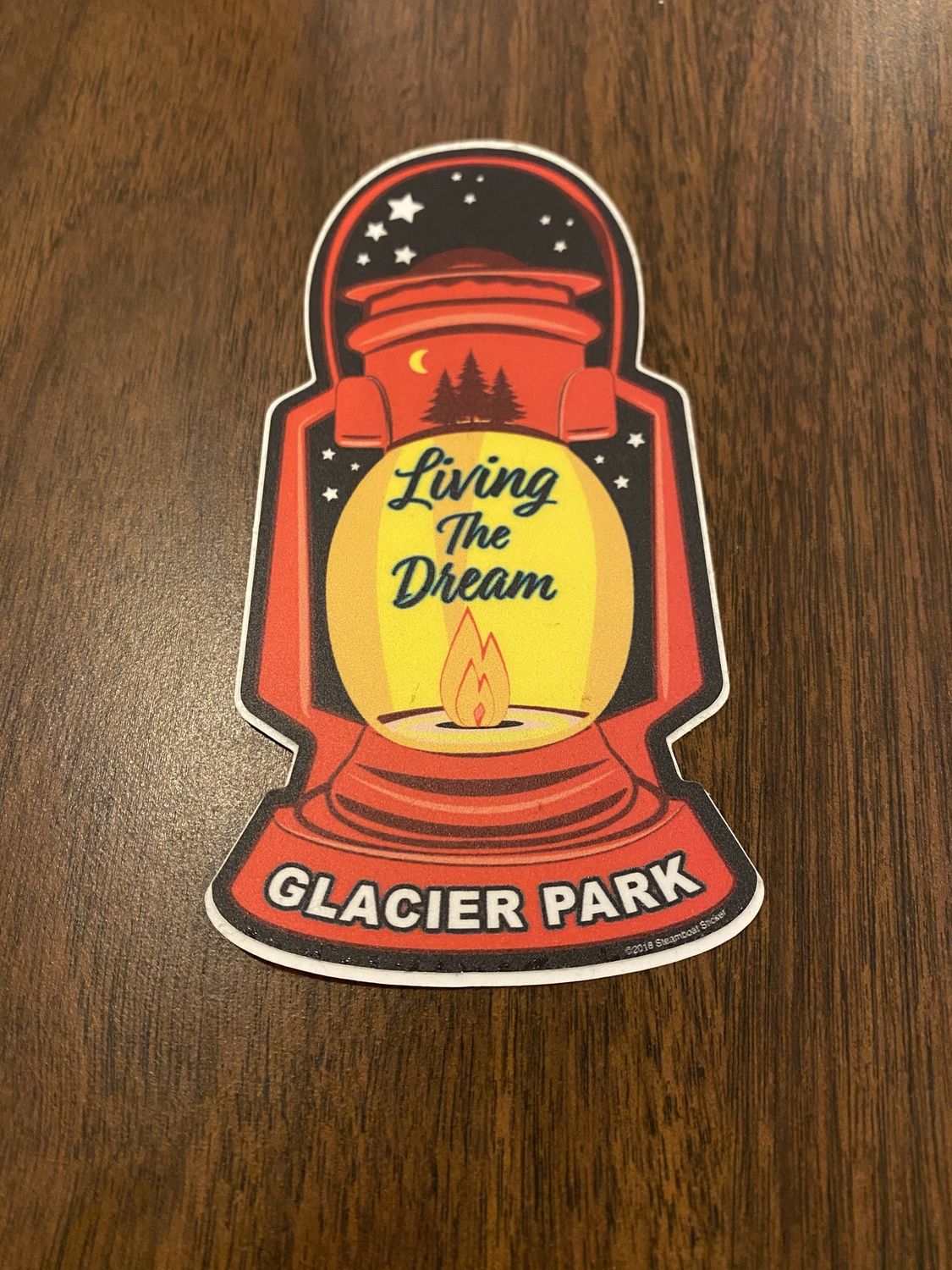 Montana Sticker - Glacier Living the Dream
