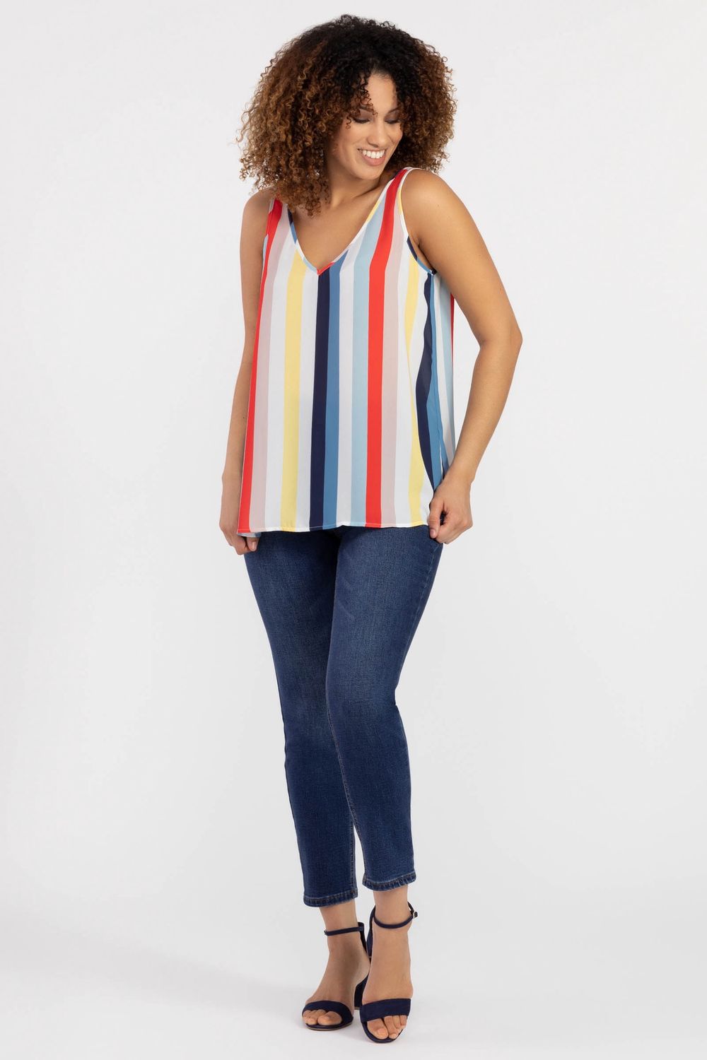 V-Neck Sleeveless Blouse