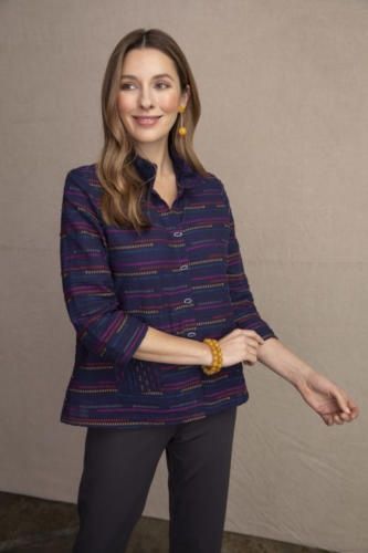 Ruched Collar Jacket