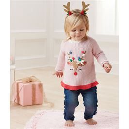 Pom Pom Reindeer Sweater