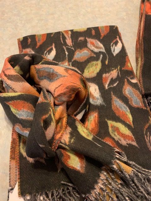 Cashmink Reversible Leaves Scarf