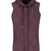 Hooded Long Puffer Vest