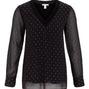 Long Sleeve V-Neck Blouse