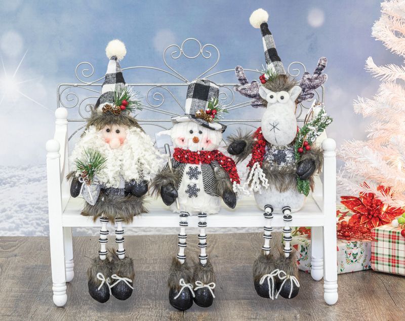 Glacial Pal Santa/Snowman/Moose Button Leg