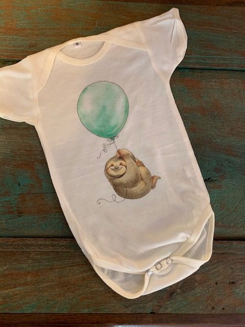 Sloth on a Balloon Onesie