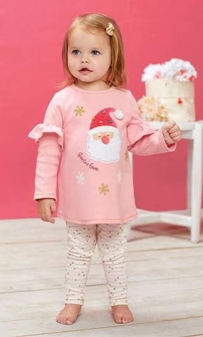 Pom Pom Santa Tunic/Legging Set
