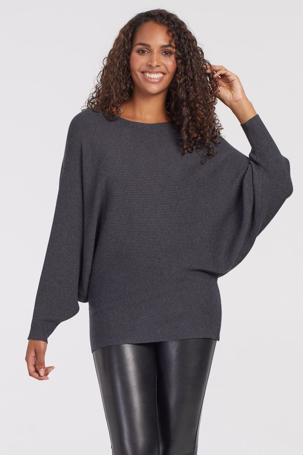 Dolman Sleeve Crew Sweater