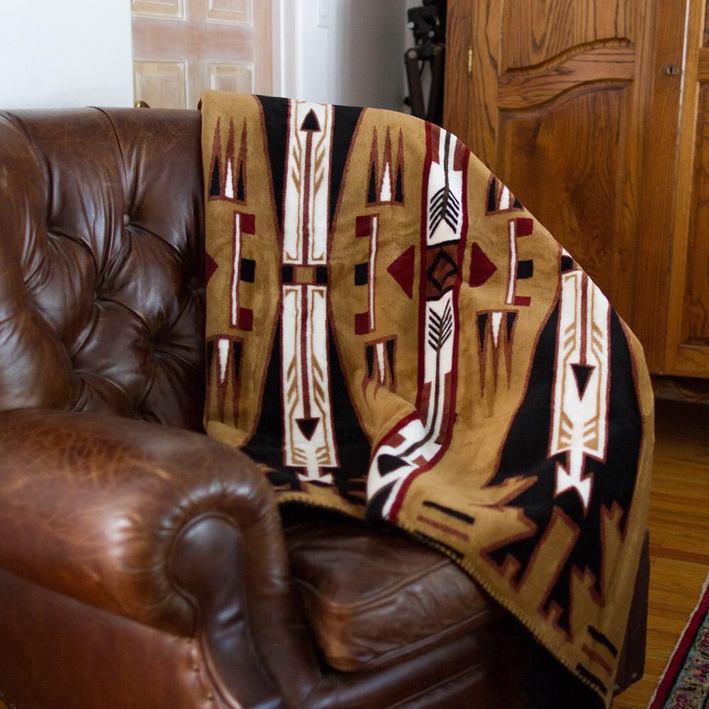 Horse Thieves Brown Blanket