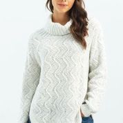 Cable Knit Turtleneck Sweater