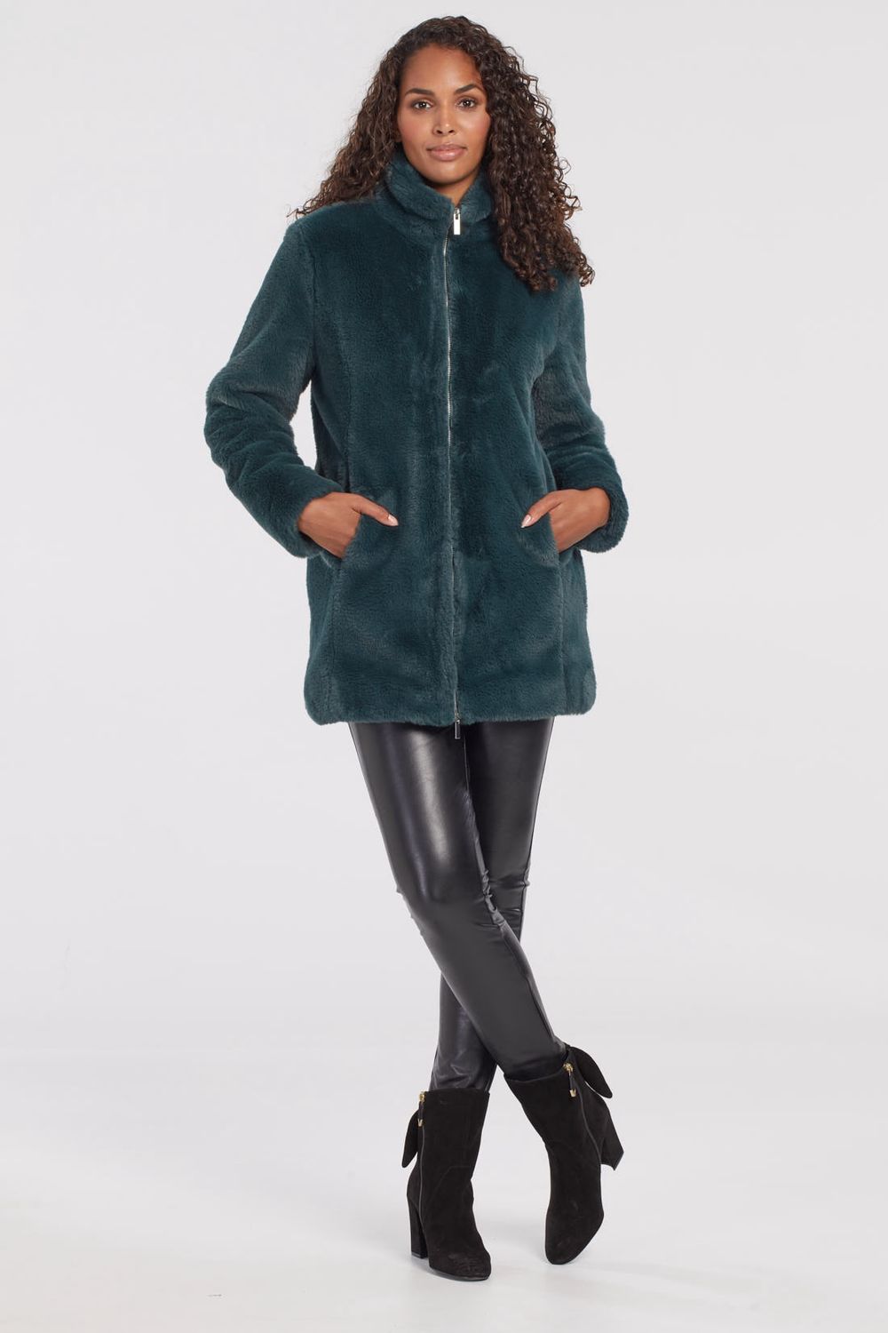 2-Way Zipper Long Coat