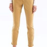 Colored Twill Pant with Side Zip