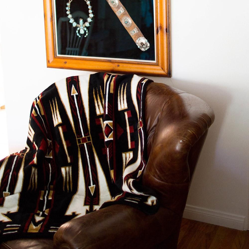 Horse Thieves Black Blanket