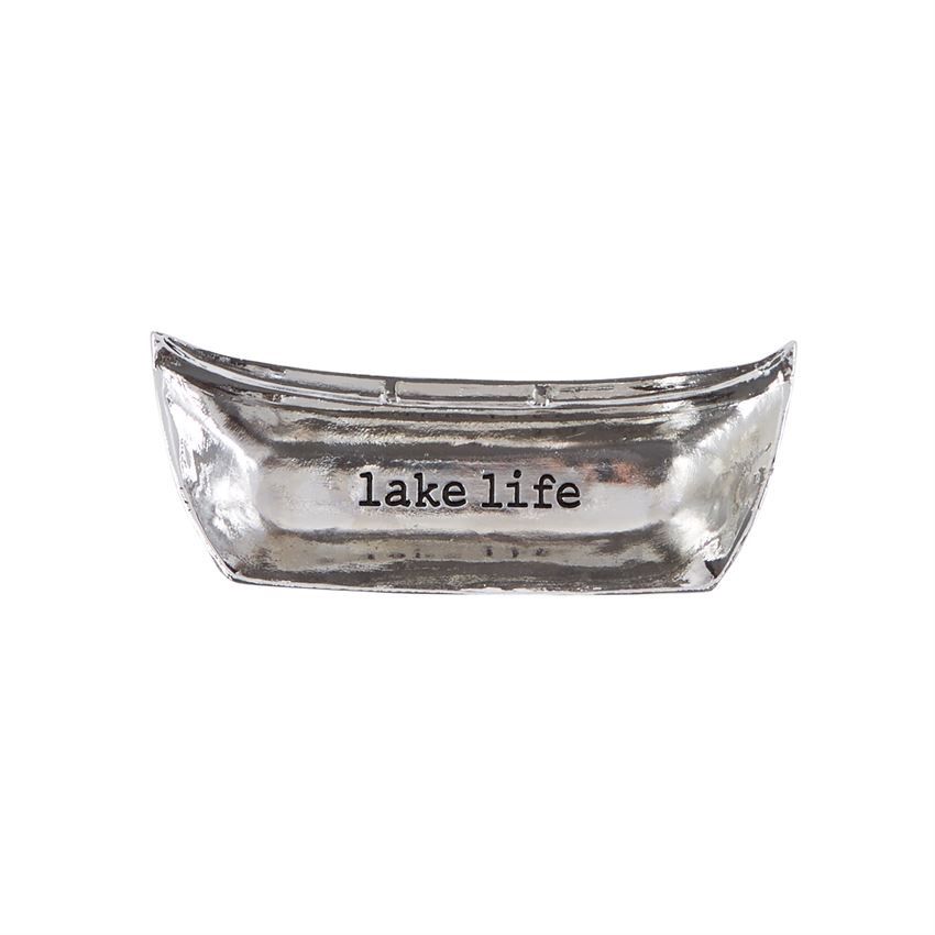 Metal Canoe Trinket Dish