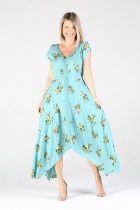V-Neck Hanky Dress