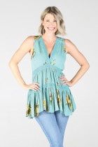 No Sleeve Layered Top