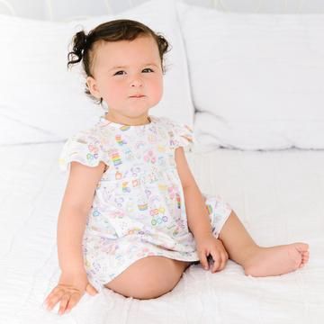 Rainbow Sprinkles Dress and Diaper Cover