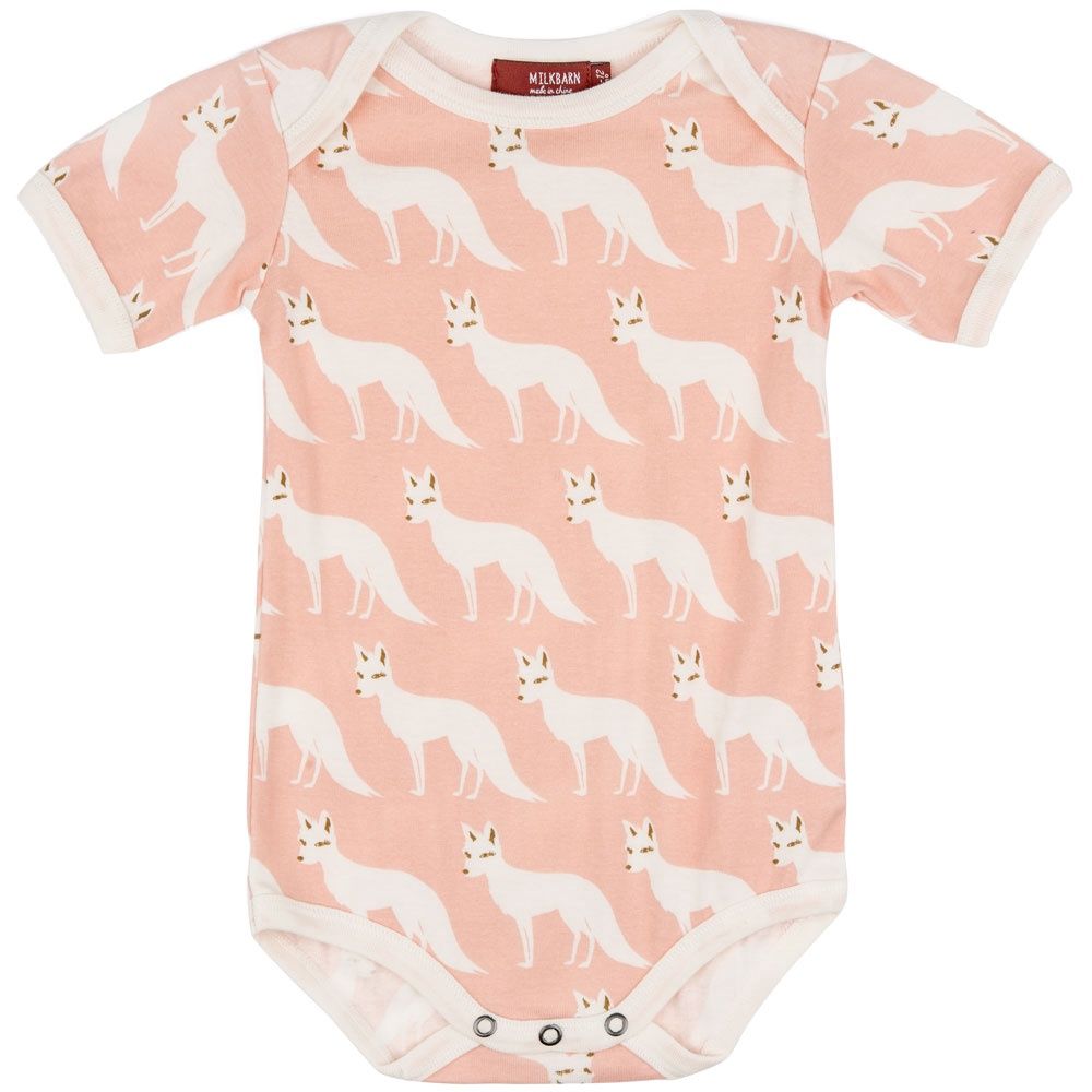 Organic Short Sleeve One Piece Rose Fox