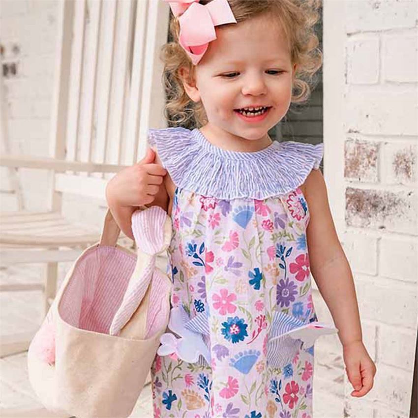 Smocked Floral Bunny Dress