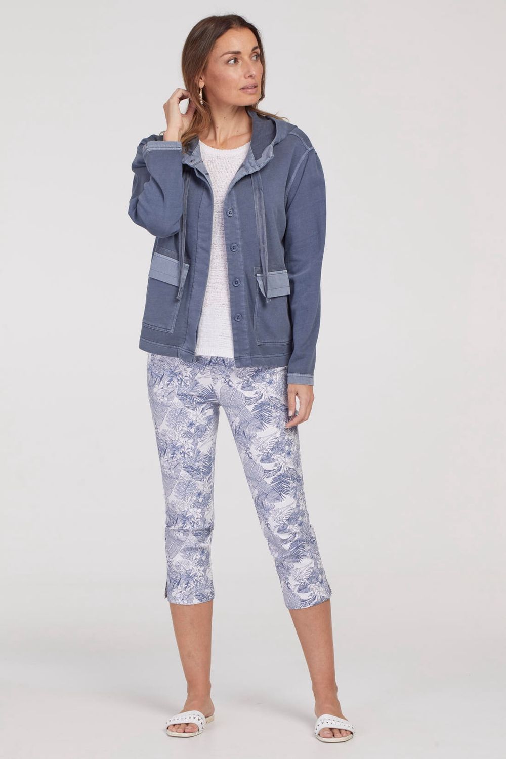 Hooded Jacket with Pockets