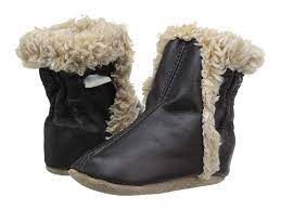 Robeez Classic Soft Soles Boots Black