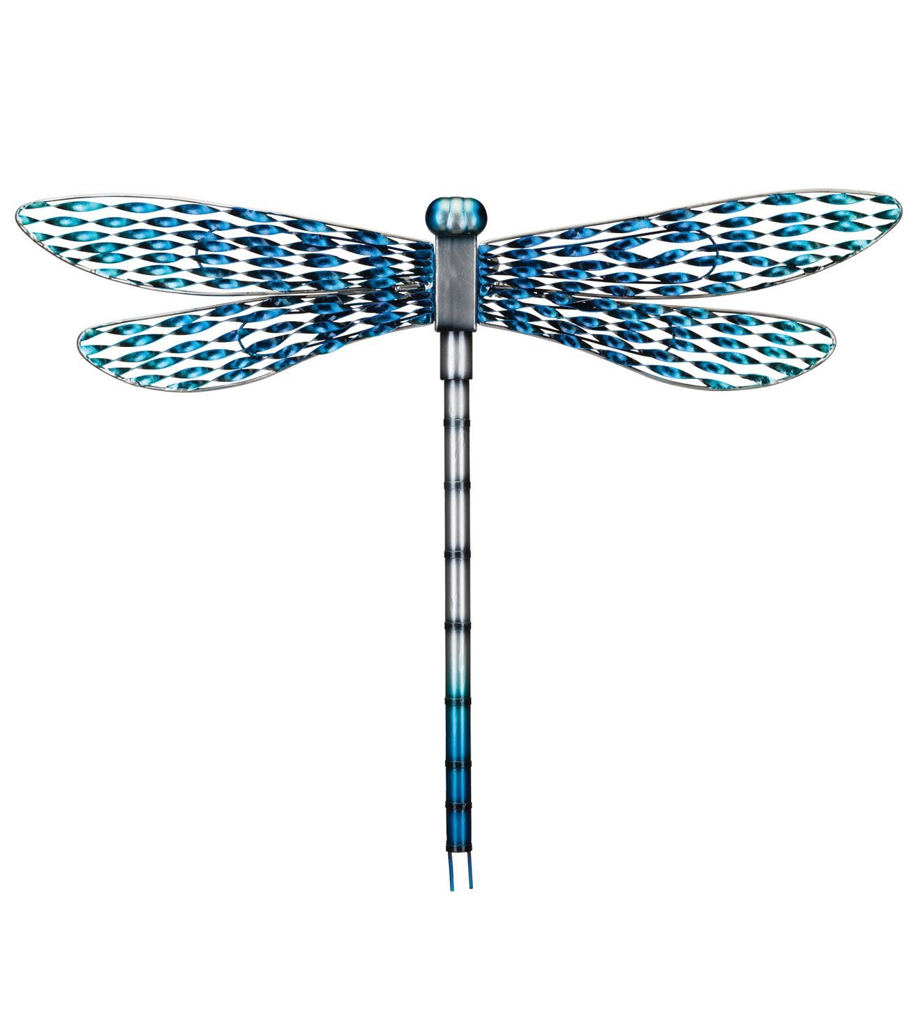 Metallic Dragonfly Wall Decor 25" - Blue