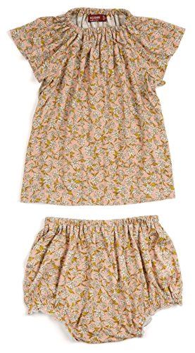 Bamboo Peasant Dress/Bloomer Set Rose Floral