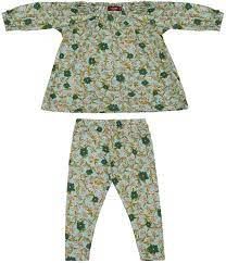 Bamboo Peasant Dress and Legging Blue Floral