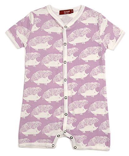 Organic Cotton Shortall Lavender Hedgehog