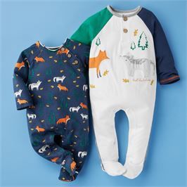 Watch Me Grow Fox Baby Footie